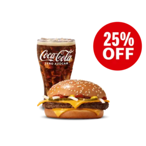 Cuarto de Libra con Queso + Bebida grande